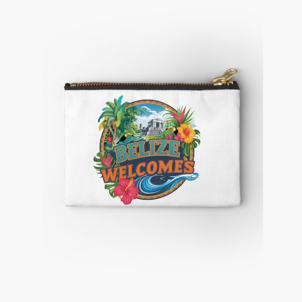 Item preview, Belize Welcomes Flag Map Belmopan, Great Blue Hole designed and sold by AnimalsDH305.