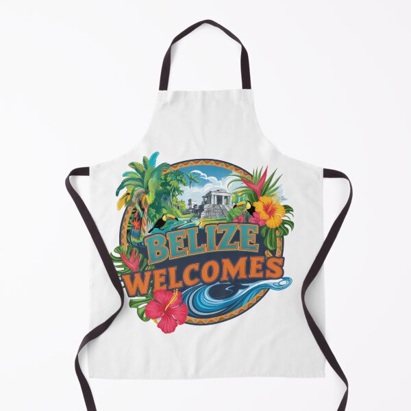 Item preview, Belize Welcomes Flag Map Belmopan, Great Blue Hole designed and sold by AnimalsDH305.