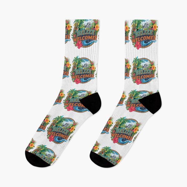 Item preview, Belize Welcomes Flag Map Belmopan, Great Blue Hole designed and sold by AnimalsDH305.