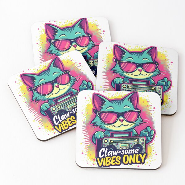 Item preview, Claw-some Vibes Only - Positive Cat-Themed Pun designed and sold by Vistone.