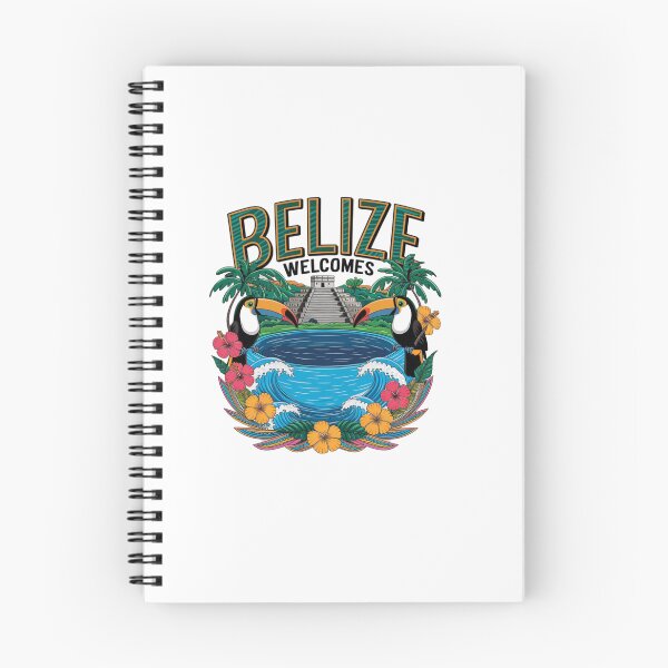 Item preview, Belize Welcomes Flag Map Belmopan, Great Blue Hole designed and sold by AnimalsDH305.