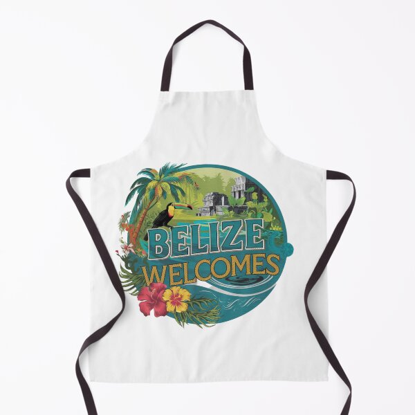 Item preview, Belize Welcomes Flag Map Belmopan, Great Blue Hole designed and sold by AnimalsDH305.