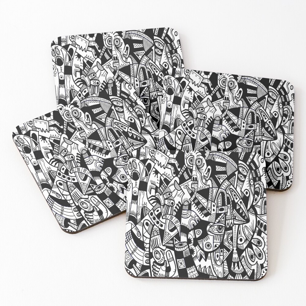 Item preview, Coasters (Set of 4) designed and sold by NICSARTWORLD.