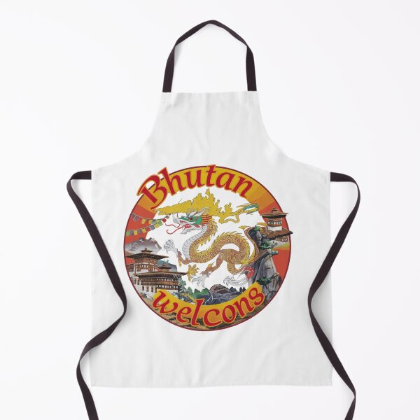 Item preview, Bhutan Welcomes Flag Map Thimphu, Paro, Tiger's Nest, designed and sold by AnimalsDH305.