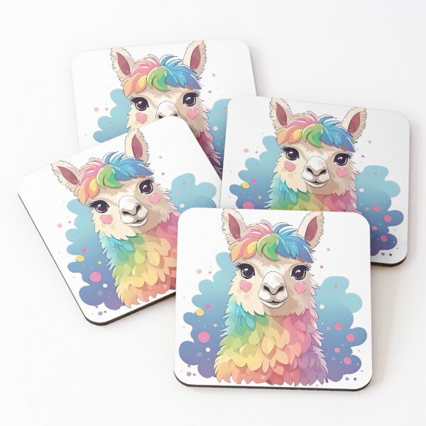 Item preview, Pastel Rainbow Llama designed and sold by MoonBunniie.