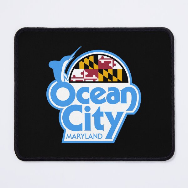 Item preview, Ocean City Vintage Light Blue Maryland Flag designed and sold by l-X-l.