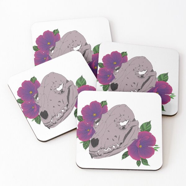 Item preview, Fox skull with anemone. designed and sold by Starluckk.