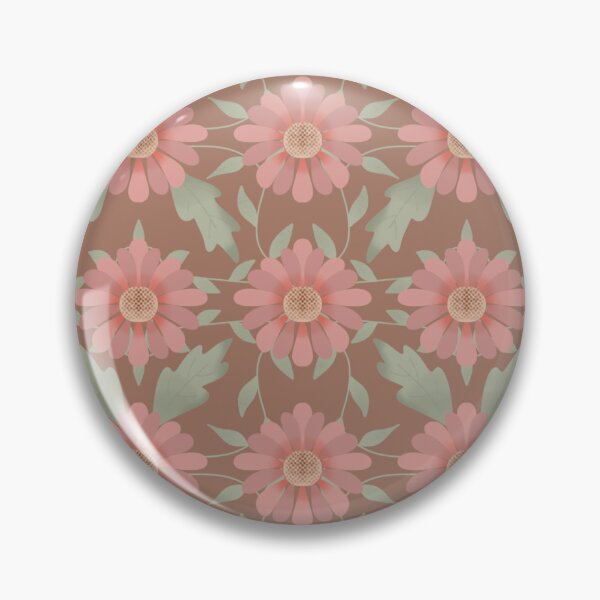 Item preview, Blushing pink blooms mocha mousse designed and sold by marinettesshop.