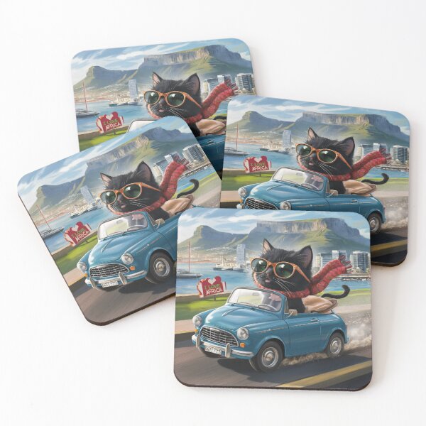 Item preview, Cat on tour - I love South Africa! - Cape Town designed and sold by lavka-xd.