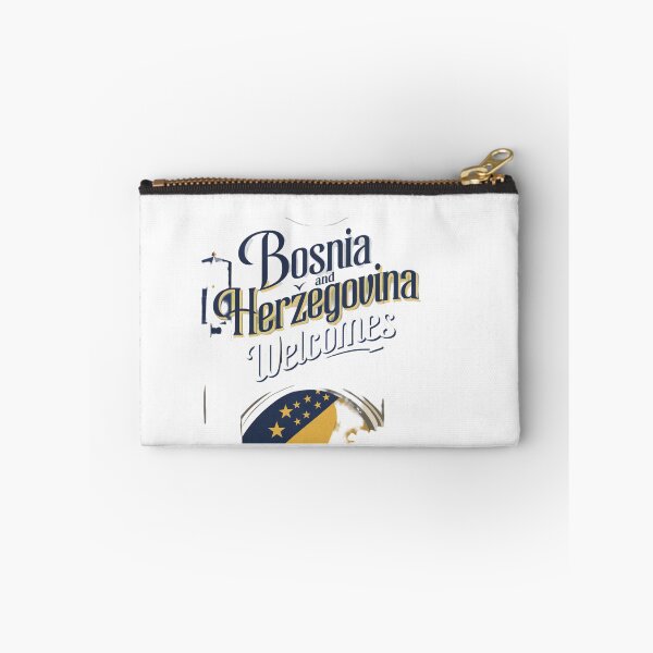 Item preview, Bosnia and Herzegovina Welcomes Flag Map Sarajevo, Mostar, designed and sold by AnimalsDH305.