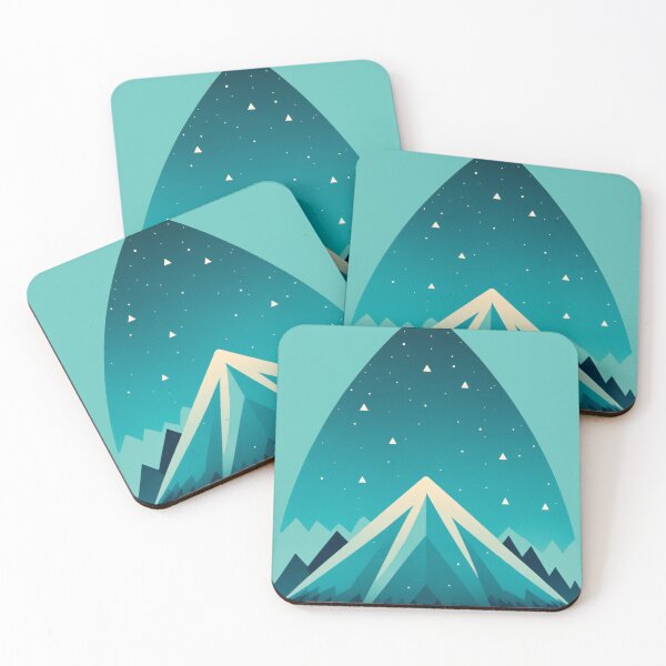 Item preview, Starlit Summit: A Mountain's Nighttime Glow designed and sold by REPTISLAV.