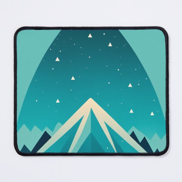 Item preview, Starlit Summit: A Mountain's Nighttime Glow designed and sold by REPTISLAV.