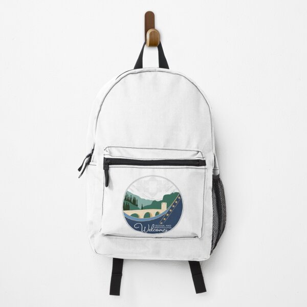 Item preview, Bosnia and Herzegovina Welcomes Flag Map Sarajevo, Mostar, designed and sold by AnimalsDH305.