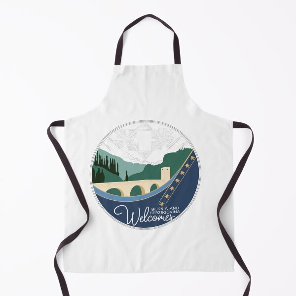 Item preview, Bosnia and Herzegovina Welcomes Flag Map Sarajevo, Mostar, designed and sold by AnimalsDH305.
