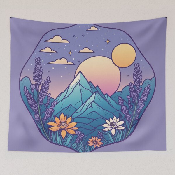 Item preview, Celestial Bloom: A Mountaintop Dream designed and sold by REPTISLAV.