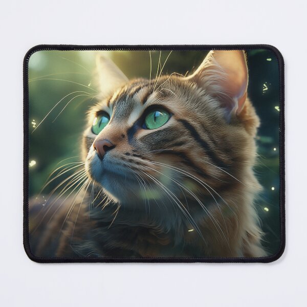 Item preview, Cat and Fireflies designed and sold by Rtymer.