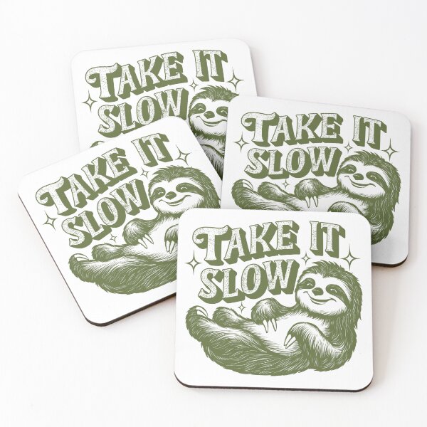 Item preview, Take it slow sloth graphic design designed and sold by Dominika Farkašová.