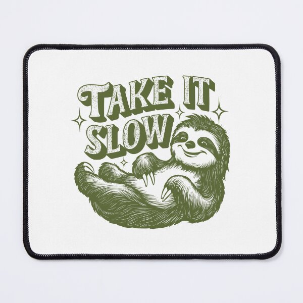Item preview, Take it slow sloth graphic design designed and sold by Dominika Farkašová.