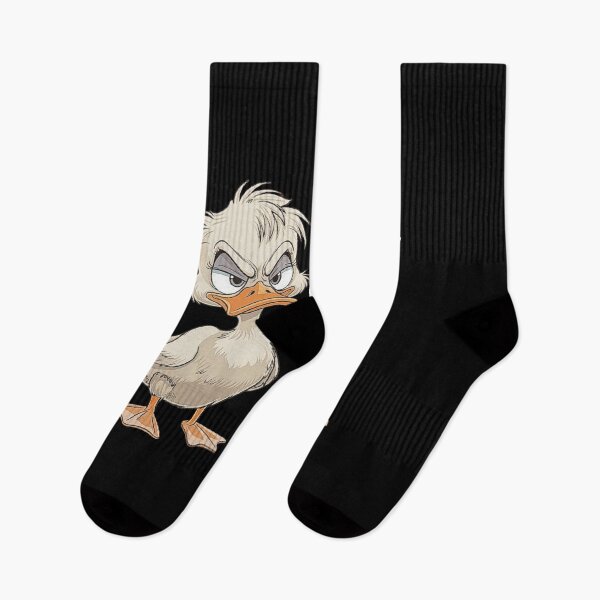 Item preview, Grumpy Duck Cartoon - Funny Cranky Animal Art designed and sold by love3617.