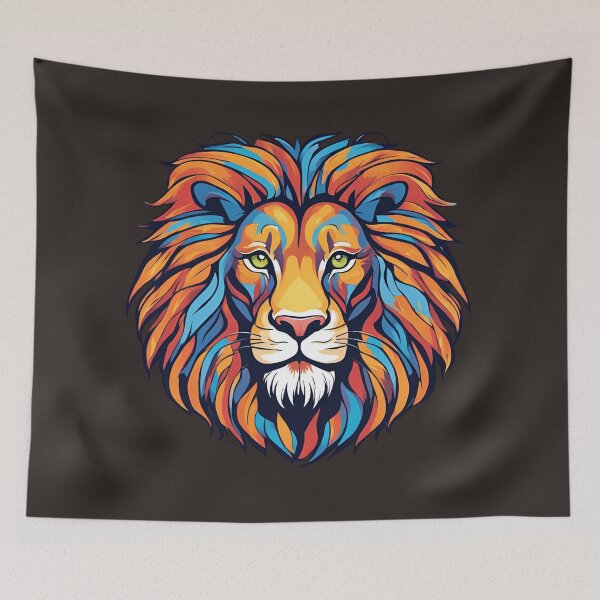 Item preview, Colorful Lion V. designed and sold by KrisDry.