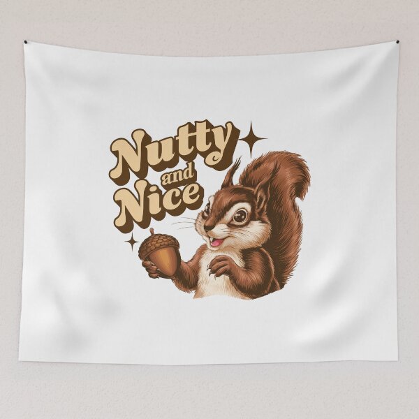 Item preview, Nutty and Nice squirell graphic design designed and sold by Dominika Farkašová.