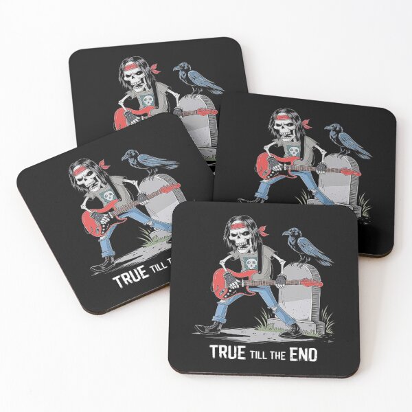 Item preview, Rocking Skeleton with Guitar - True Till The End Art designed and sold by love3617.