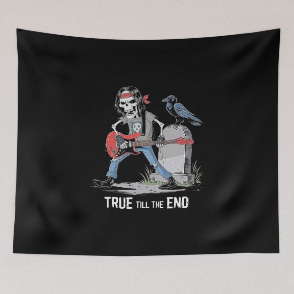 Item preview, Rocking Skeleton with Guitar - True Till The End Art designed and sold by love3617.