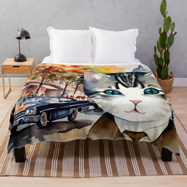 Item preview, Stylish Urban Tomcat Watercolor Painting | Cat Art | Watercolor Cat | Watercolor Artwork designed and sold by UnhingedBird.