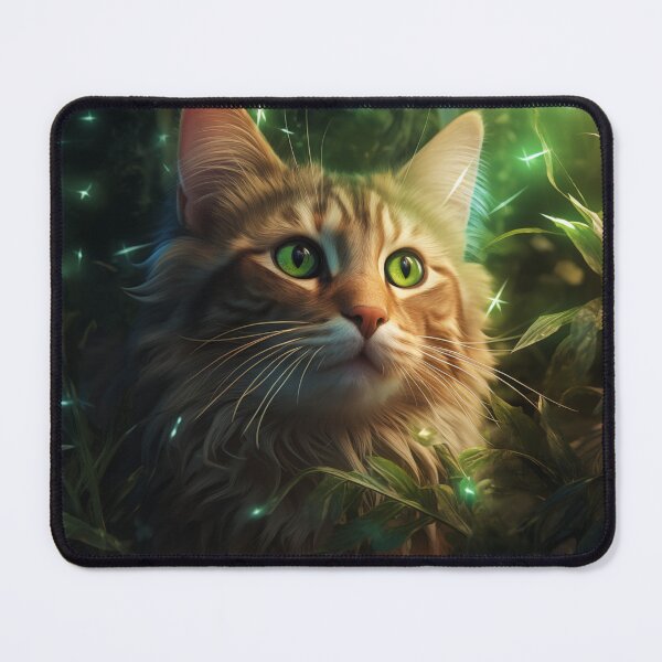Item preview, Cat and Fireflies designed and sold by Rtymer.