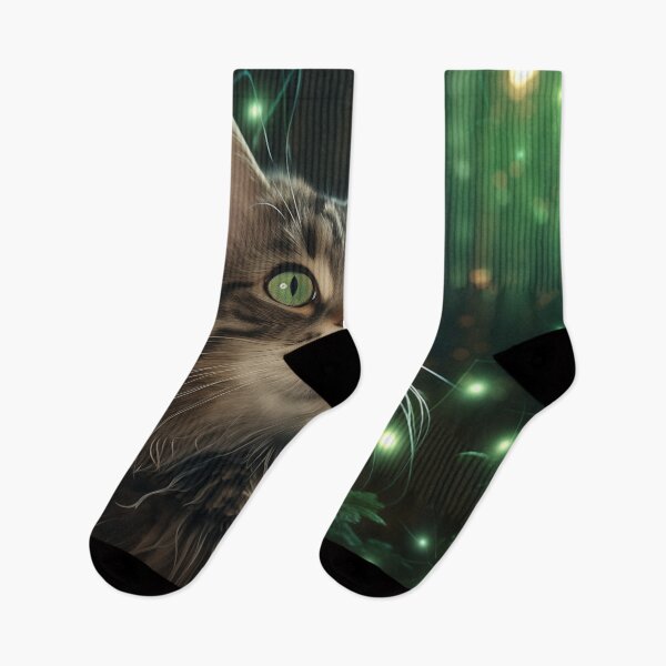 Item preview, Cat and Fireflies designed and sold by Rtymer.