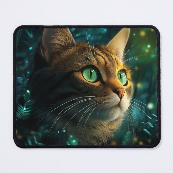 Item preview, Cat and Fireflies designed and sold by Rtymer.