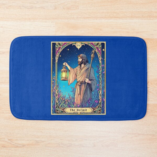 Item preview, Art Nouveau Tarot Card, The Hermit designed and sold by Marymarice.