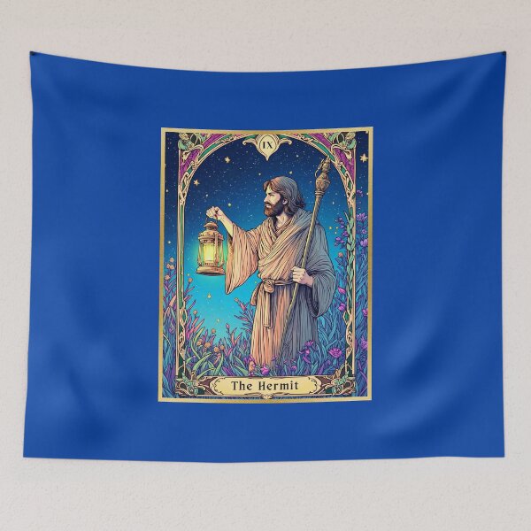 Item preview, Art Nouveau Tarot Card, The Hermit designed and sold by Marymarice.
