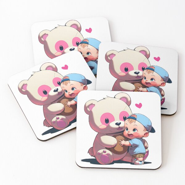 Item preview, Teddy Bear with Baby designed and sold by NEKKI Originals.
