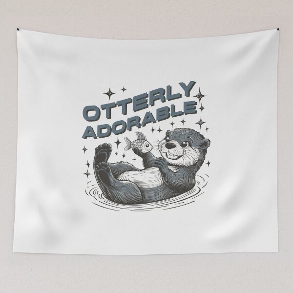 Item preview, Otterly addorable Otter graphic design designed and sold by Dominika Farkašová.