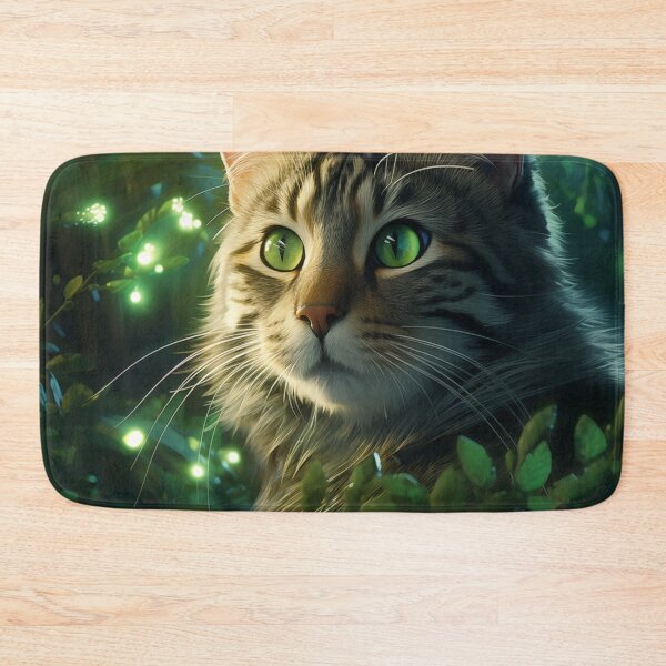 Item preview, Cat and Fireflies designed and sold by Rtymer.