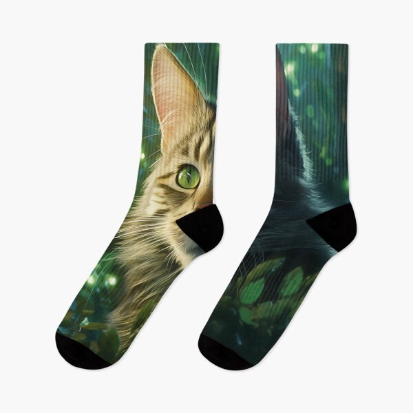 Item preview, Cat and Fireflies designed and sold by Rtymer.