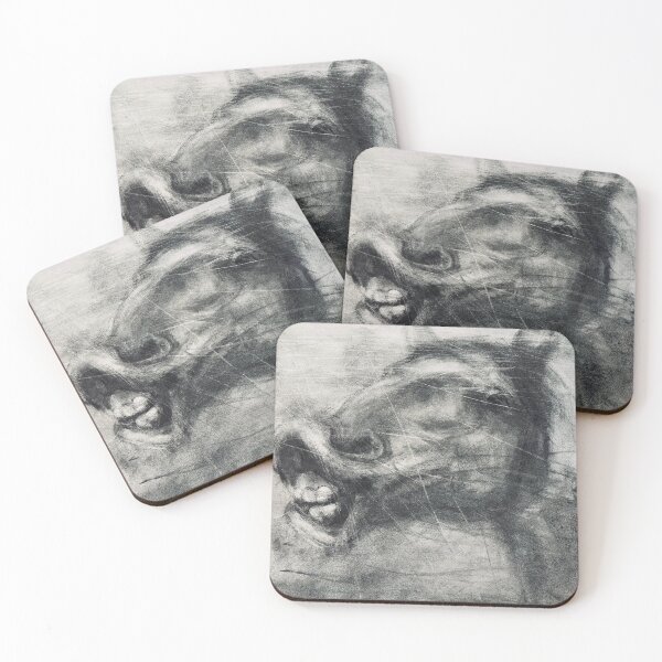 Item preview, Funny horse charcoal drawing print designed and sold by ericavisserart.