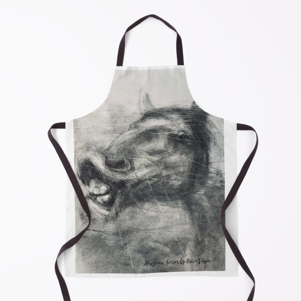 Item preview, Funny horse charcoal drawing print designed and sold by ericavisserart.