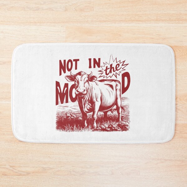 Item preview, Not in the Moood Cow Moo graphic design designed and sold by Dominika Farkašová.