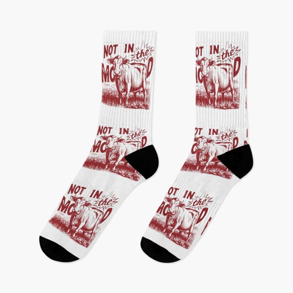 Item preview, Not in the Moood Cow Moo graphic design designed and sold by Dominika Farkašová.