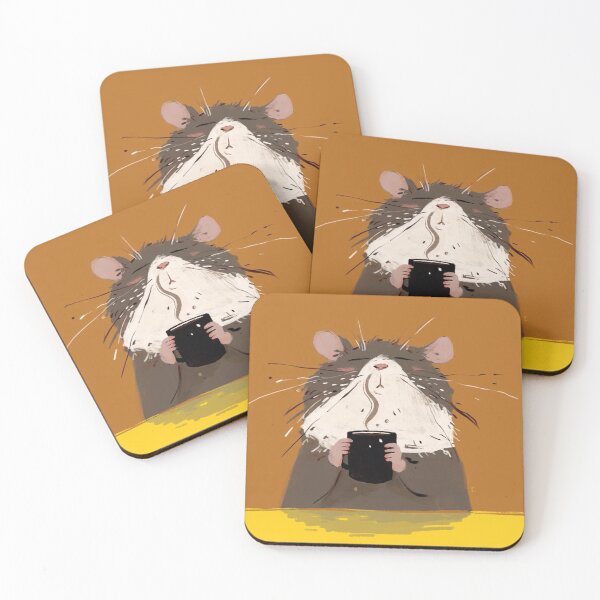 Item preview, Mouse having coffee break designed and sold by 516 Studio.