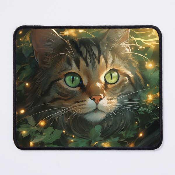 Item preview, Cat and Fireflies designed and sold by Rtymer.