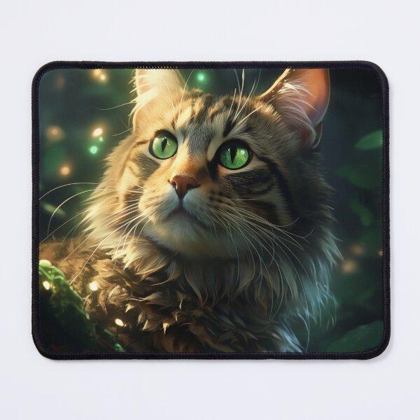 Item preview, Cat and Fireflies designed and sold by Rtymer.