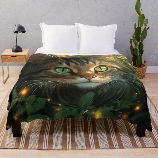 Item preview, Cat and Fireflies designed and sold by Rtymer.