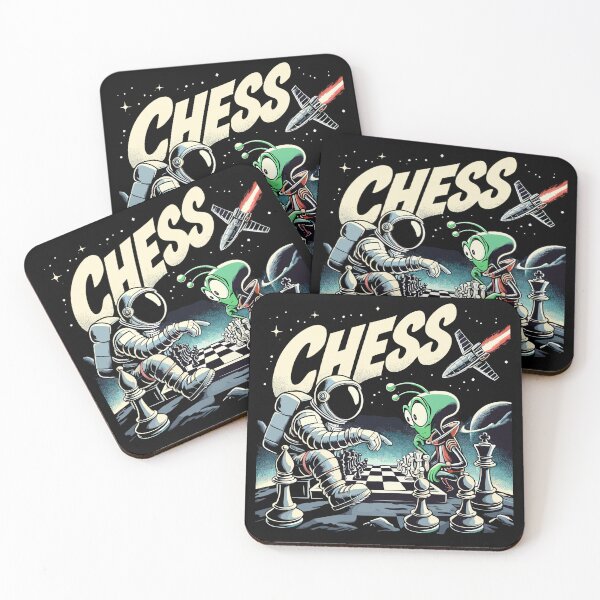 Item preview, Astronaut Alien Chess Rocket Universe Gift designed and sold by Pineapple-Tree.