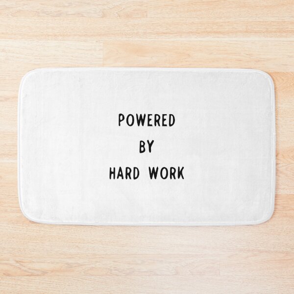Item preview, Powered by Hard Work designed and sold by Slassyat.