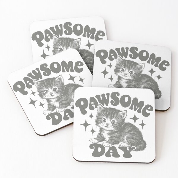 Item preview, Pawsome Day - kitten cat graphic design designed and sold by Dominika Farkašová.