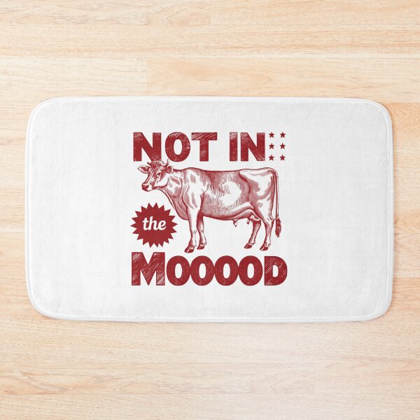 Item preview, Not in the mood Cow graphic design designed and sold by Dominika Farkašová.