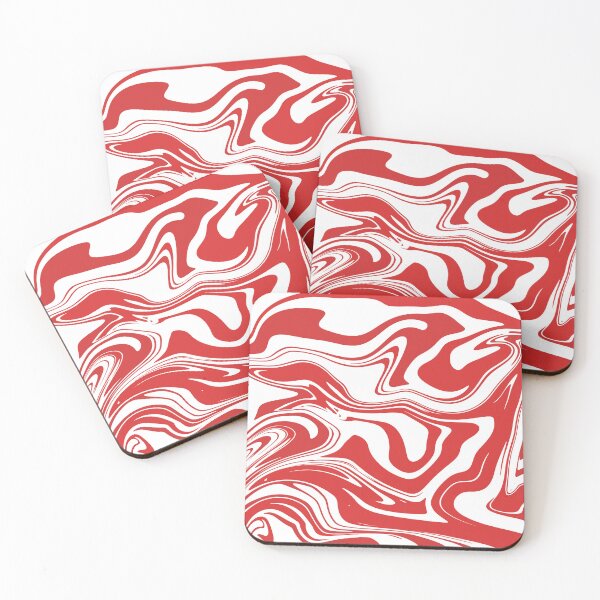 Item preview, Abstract Art Red and White designed and sold by chahakisha.